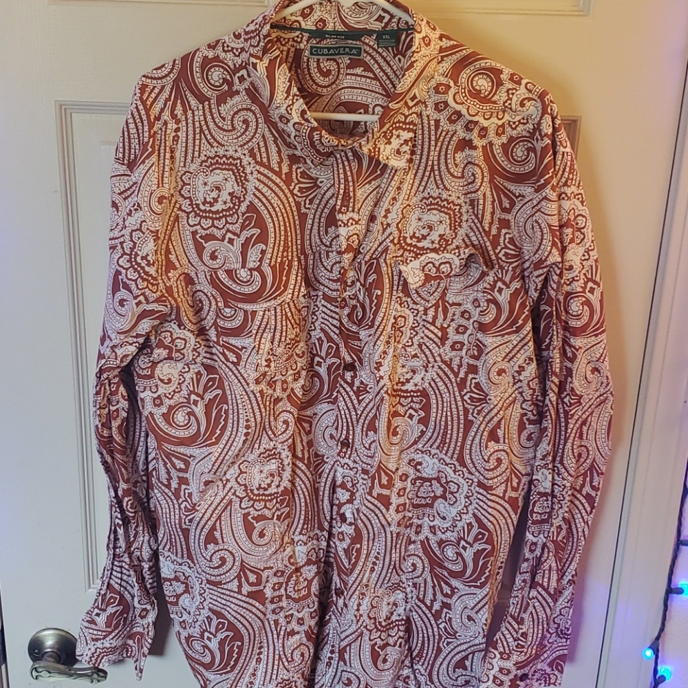 Cubavera long sleeve button-down